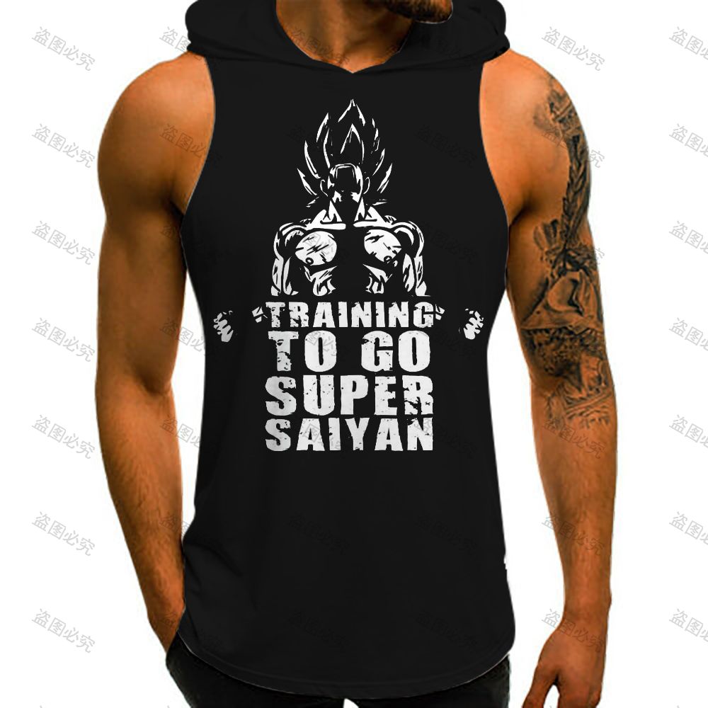 ドラゴンボールZ悟空ベスト,ノースリーブ,トップ,男性用,ス - Street Fashion In Japan のレビューと価格