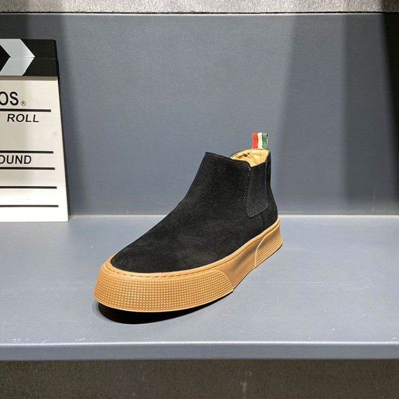 2026秋冬メンズチェルシーブーツ スリップオン PUレザー - Street Fashion Rome 2026 のレビューと価格