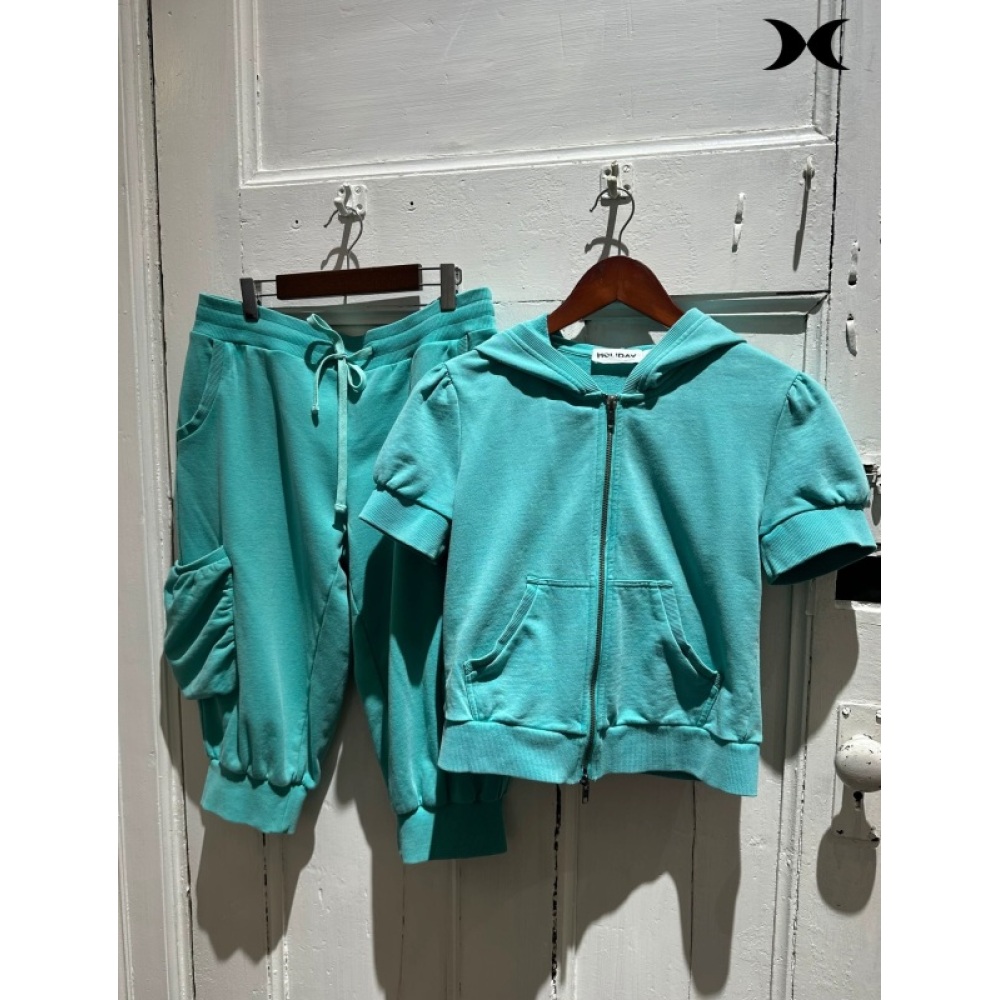 アメリカンストリートスパイスガールスタイル半袖フード付きジッ - Street Fashion Women のレビューと価格