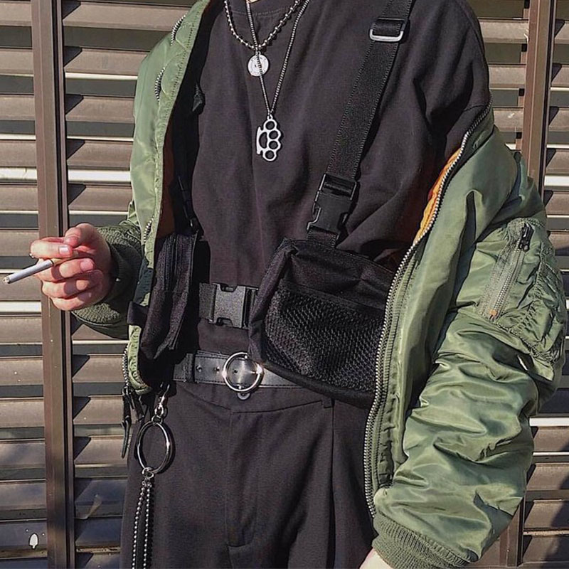 ストリートトレンド チェストリグバッグ ヒップホップ ストリ - Street Fashion Types のレビューと価格