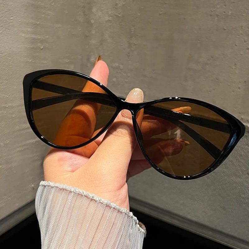 1Pc レトロフレームキャットアイサングラス女性トレンディヴ - Street Fashion Glasses のレビューと価格